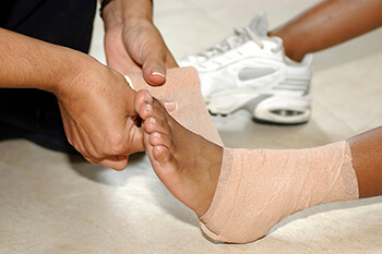 ankle sprain treatment in the Passaic County, NJ: Clifton (Paterson, Passaic, Wayne, Hawthorne, Clifton), Essex County, NJ: Newark, East Orange, Bloomfield, West Orange, Belleville, Nutley, Montclair, Bergen County, NJ: Rutherford, Garfield and Morris County, NJ: Lincoln Park, Lincoln Park areas